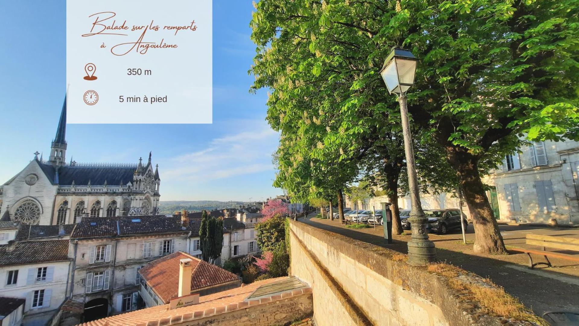Face A L'Hotel De Ville Grand Et Lumineux Appartement أنغوليم المظهر الخارجي الصورة